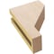 Ekena Millwork 3"W x 6"D x 9"H Classic Clemmons Rough Cedar Woodgrain TimberThane Corbel, Primed Tan CORUR03X06X09CLERCPR - alternate 2